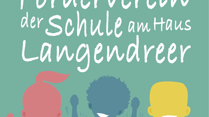 Logo Förderverein, 2 Kinder-Silhouetten in rot, blau und gelb darüber Schriftzug: Förderverein der Schule am Haus Langendreer Logo Förderverein, 2 Kinder-Silhouetten in rot, blau und gelb darüber Schriftzug: Förderverein der Schule am Haus Langendreer